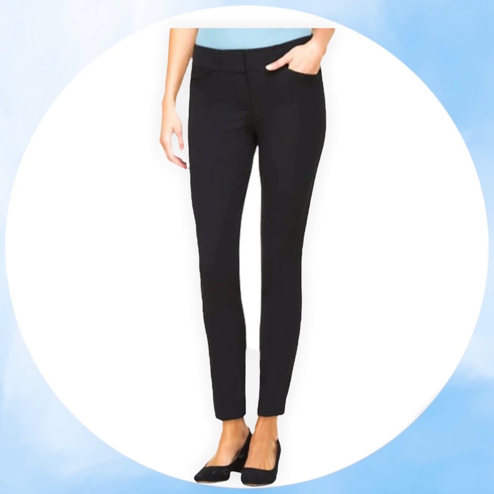 Loft Outlet Modern Skinny Ankle Charcoal Stretch Petite Pants 2P